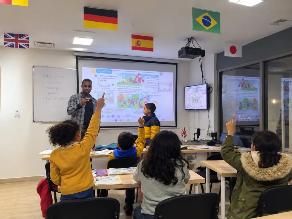 Cours de langues pour enfants au centre Takouine