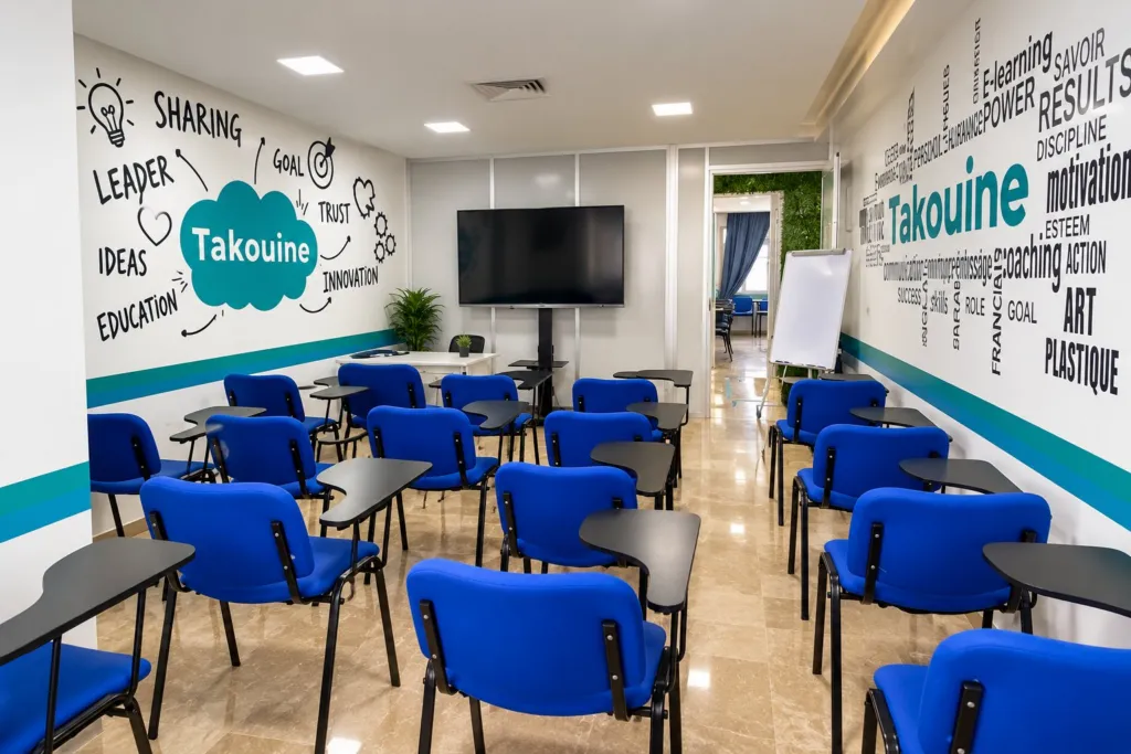 Salle de formation moderne du centre Takouine